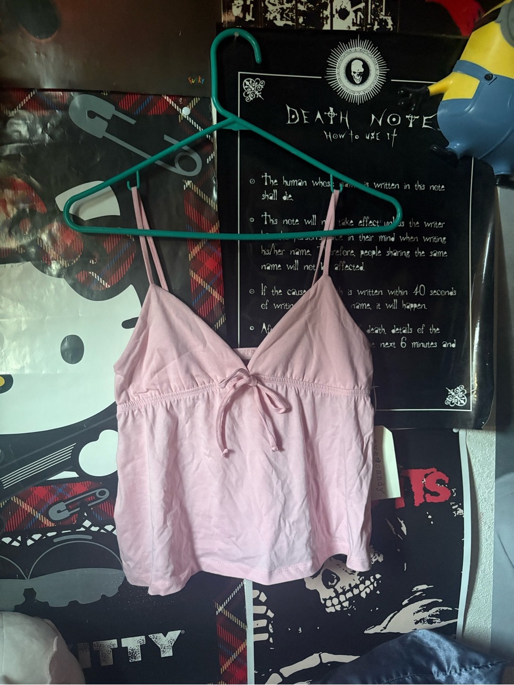 pink bow tank top